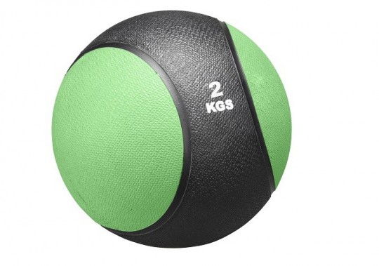 Medizinball 2 kg, Ø 19cm grün 